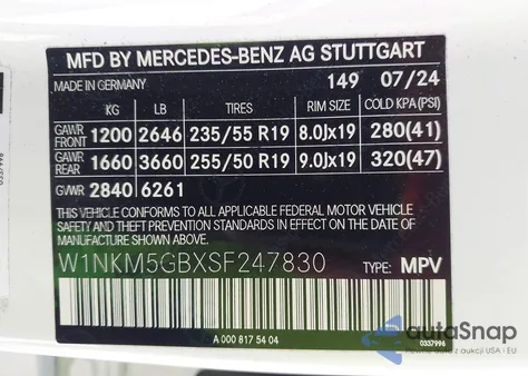 2025 Mercedes-Benz Glc 350E 4Matic from USA, damaged, VIN W1NKM5GBXSF247830